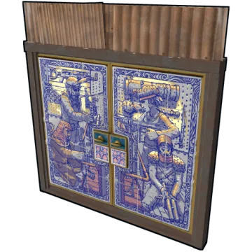 Porcelain Sheet Metal Double Door