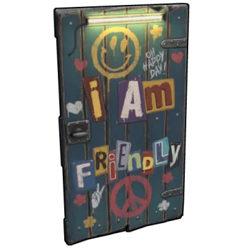 Friendly Wooden Door