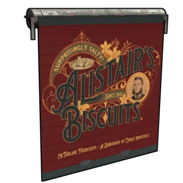Alistair’s Biscuits Garage Door