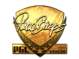 Sticker | pashaBiceps (Gold) | Krakow 2017