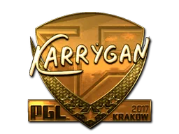 Sticker | karrigan (Gold) | Krakow 2017
