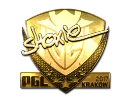 Sticker | shox (Gold) | Krakow 2017