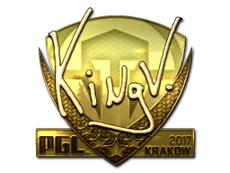 Sticker | kNgV- (Gold) | Krakow 2017