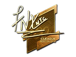 Sticker | fnx (Gold) | Boston 2018