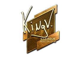 Sticker | kNgV- (Gold) | Boston 2018