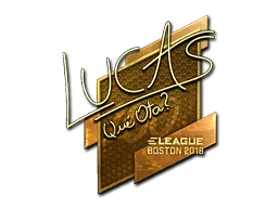 Sticker | LUCAS1 (Gold) | Boston 2018