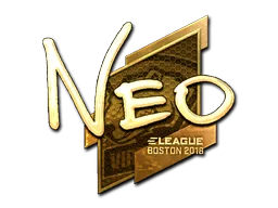 Sticker | NEO (Gold) | Boston 2018