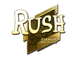 Sticker | RUSH (Gold) | Boston 2018