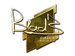 Sticker | B1ad3 (Gold) | Boston 2018