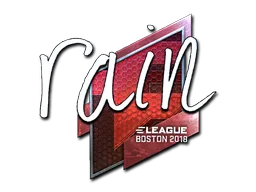 Sticker | rain (Foil) | Boston 2018