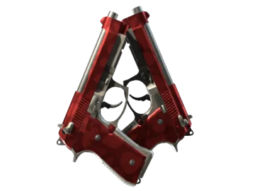 StatTrak™ Dual Berettas | Hemoglobin (Minimal Wear)