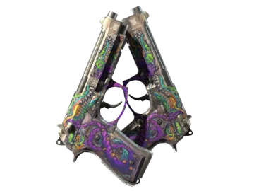 StatTrak™ Dual Berettas | Flora Carnivora (Battle-Scarred)
