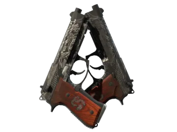 Dual Berettas | Dualing Dragons (Battle-Scarred)