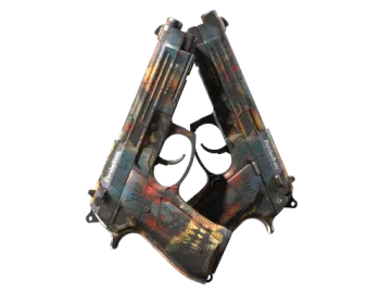 Dual Berettas | Hideout (Well-Worn)
