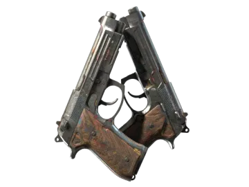 StatTrak™ Dual Berettas | Hideout (Battle-Scarred)