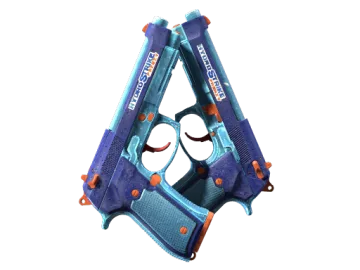 StatTrak™ Dual Berettas | Hydro Strike (Minimal Wear)