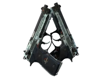 StatTrak™ Dual Berettas | Dezastre (Battle-Scarred)
