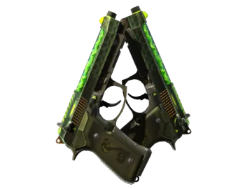 Dual Berettas | Cobra Strike (Well-Worn)