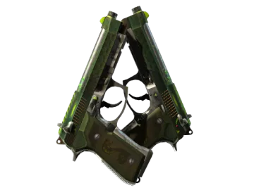 StatTrak™ Dual Berettas | Cobra Strike (Battle-Scarred)