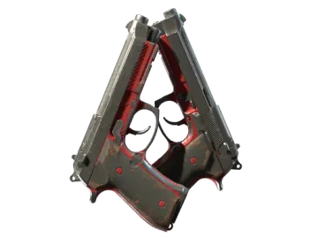 Souvenir Dual Berettas | Panther (Battle-Scarred)