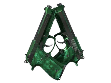 Souvenir Dual Berettas | Polished Malachite (Factory New)