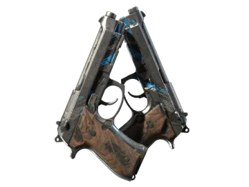 StatTrak™ Dual Berettas | Shred (Battle-Scarred)