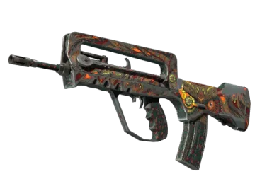 StatTrak™ FAMAS | Eye of Athena (Battle-Scarred)