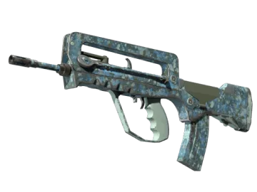 FAMAS | Cyanospatter (Field-Tested)