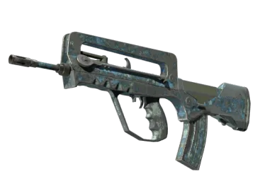 FAMAS | Cyanospatter (Battle-Scarred)