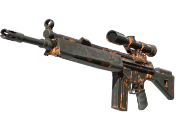 StatTrak™ G3SG1 | Orange Crash (Battle-Scarred)