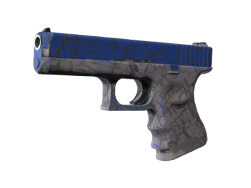 Souvenir Glock-18 | Blue Fissure (Well-Worn)