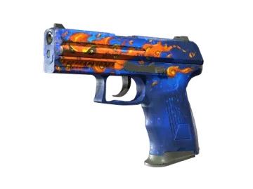 StatTrak™ P2000 | Fire Elemental (Battle-Scarred)