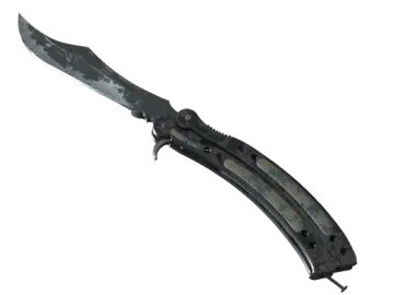 ★ Butterfly Knife | Night (Battle-Scarred)