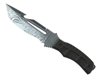 ★ StatTrak™ Survival Knife | Damascus Steel (Well-Worn)