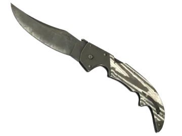 ★ Falchion Knife | Black Laminate (Battle-Scarred)