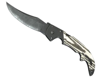 ★ StatTrak™ Falchion Knife | Black Laminate (Minimal Wear)