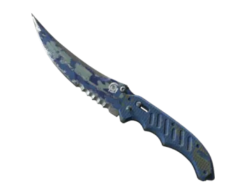 ★ StatTrak™ Flip Knife | Bright Water (Battle-Scarred)