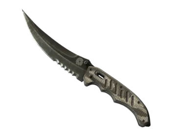 ★ StatTrak™ Flip Knife | Black Laminate (Battle-Scarred)