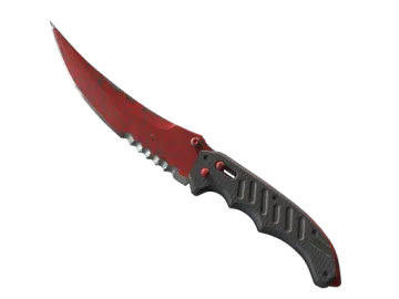 ★ Flip Knife | Crimson Web (Well-Worn)
