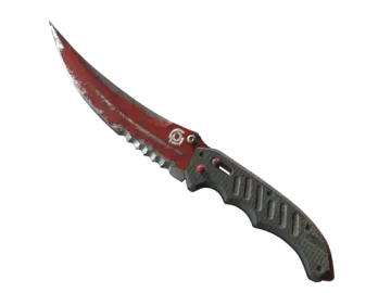 ★ Flip Knife | Crimson Web (Battle-Scarred)