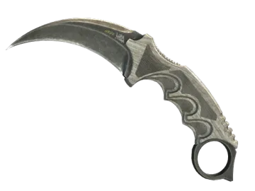 ★ StatTrak™ Karambit | Black Laminate (Battle-Scarred)