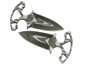 ★ Shadow Daggers | Black Laminate (Battle-Scarred)