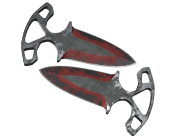 ★ Shadow Daggers | Crimson Web (Battle-Scarred)