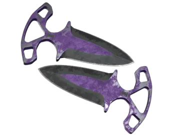 ★ StatTrak™ Shadow Daggers | Ultraviolet (Battle-Scarred)