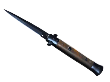 ★ Stiletto Knife | Blue Steel (Battle-Scarred)