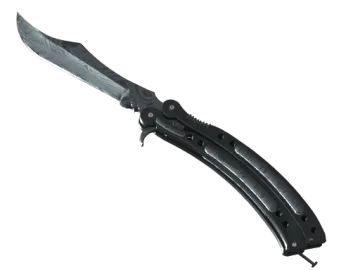 ★ StatTrak™ Butterfly Knife | Damascus Steel (Well-Worn)