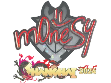 Sticker | m0NESY (Glitter) | Shanghai 2024