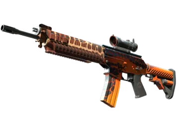 StatTrak™ SG 553 | Tiger Moth (Minimal Wear)