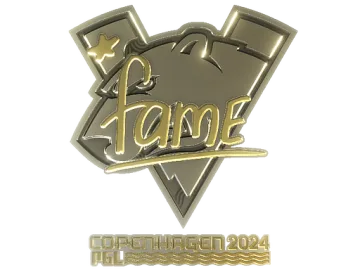 Sticker | fame (Gold) | Copenhagen 2024
