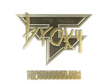 Sticker | broky (Gold) | Copenhagen 2024